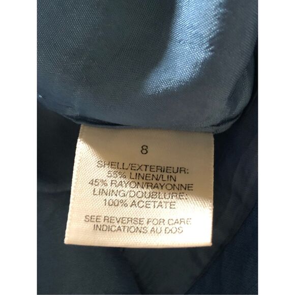 Talbots Fitted Silhouette Maxi Embroidered Dress SZ 8 - Picture 14 of 14